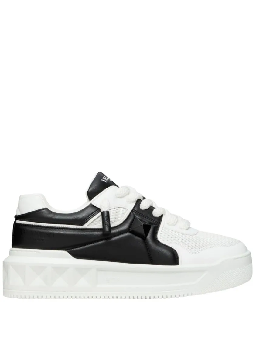 White/Black Breathable Mesh Sneakers
