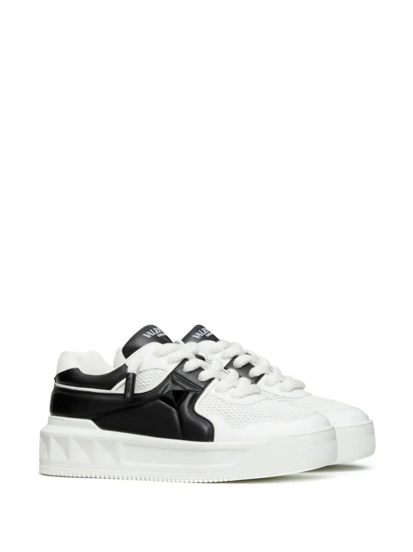 White/Black Breathable Mesh Sneakers