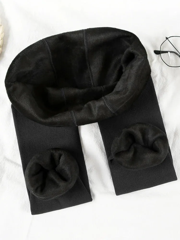 Winter Velvet Leggings for Women - High Waist Thermal Cashmere Pantyhose
