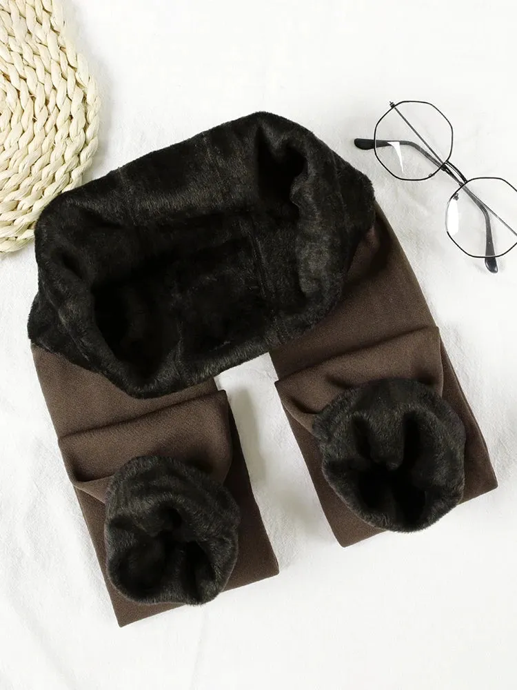Winter Velvet Leggings for Women - High Waist Thermal Cashmere Pantyhose