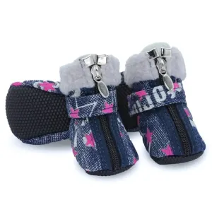 Winter Warm Comfortable Rugged Anti-slip Snow Paw Protector Hiking Boots