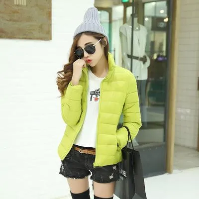 Women cotton coat fashion super thin warm coat jacket slim women coat jacket in cold weather spring autumn coat winter outwear