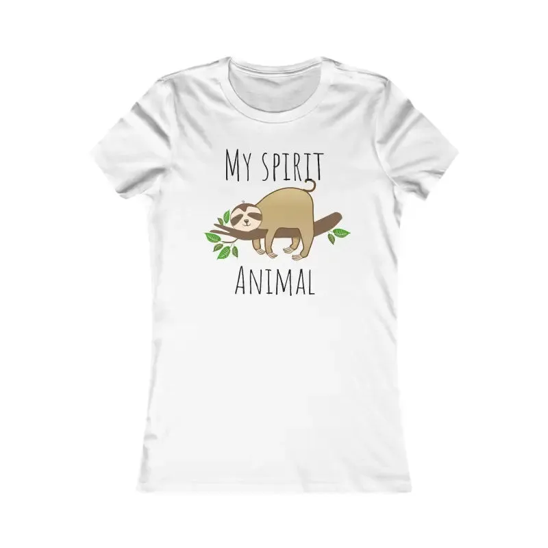 Women Favorite Tee my Spirit Animal Sloth