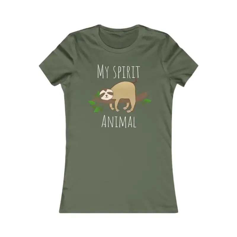 Women Favorite Tee my Spirit Animal Sloth