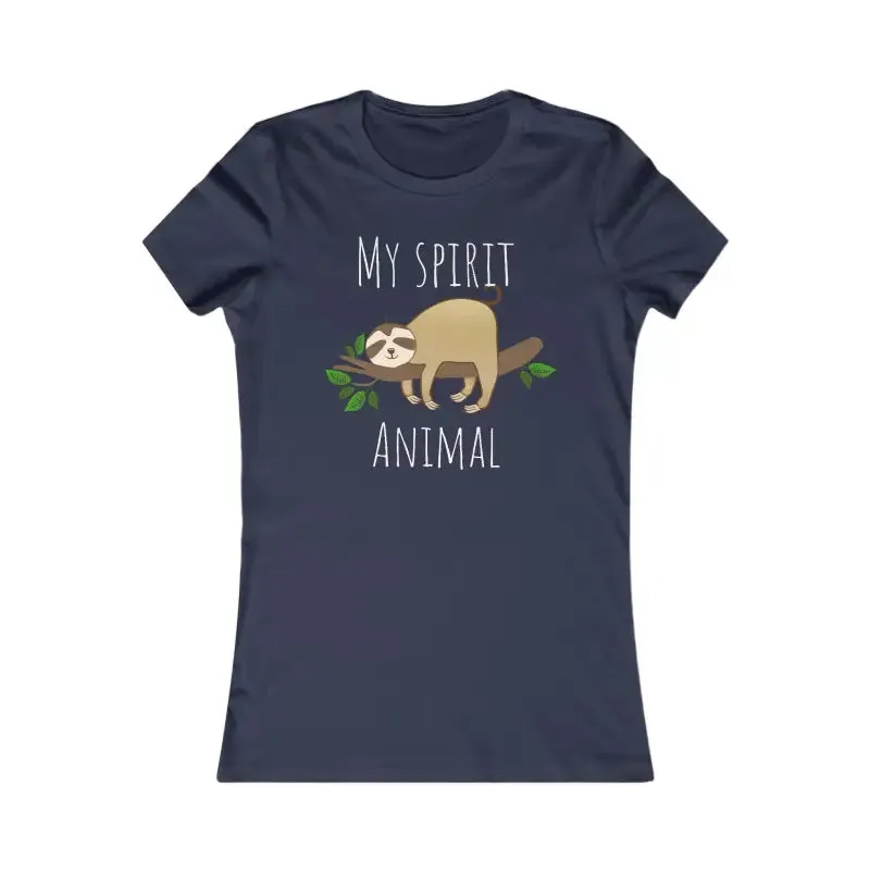 Women Favorite Tee my Spirit Animal Sloth