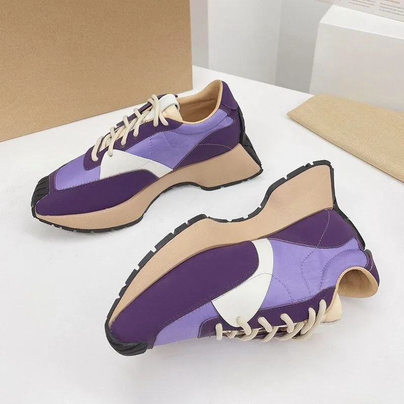 Women Sneakers Mixed Color Breathable
