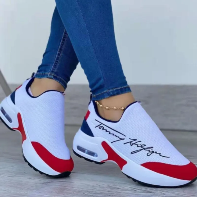 Women's Casual Breathable Walking Wedges Sneakers