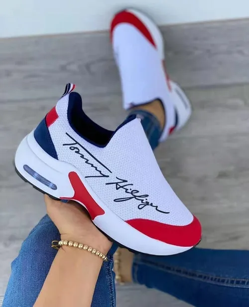 Women's Casual Breathable Walking Wedges Sneakers