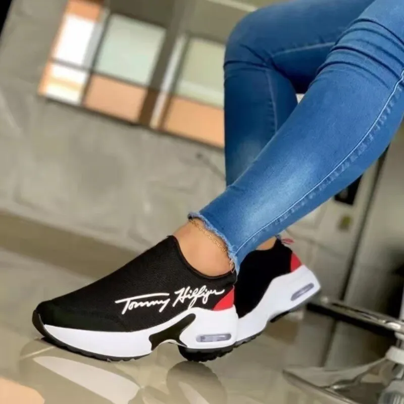 Women's Casual Breathable Walking Wedges Sneakers