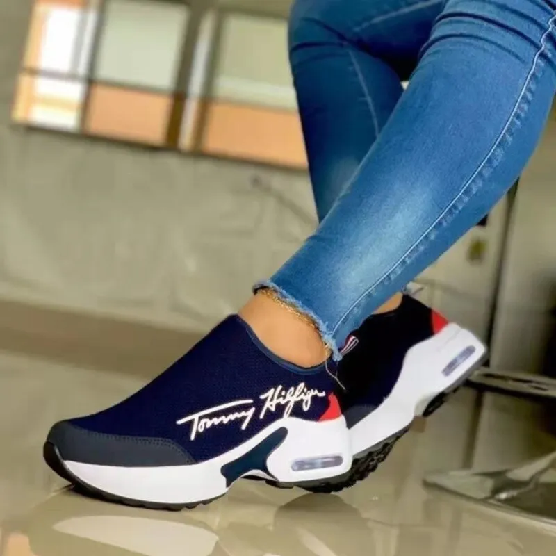 Women's Casual Breathable Walking Wedges Sneakers