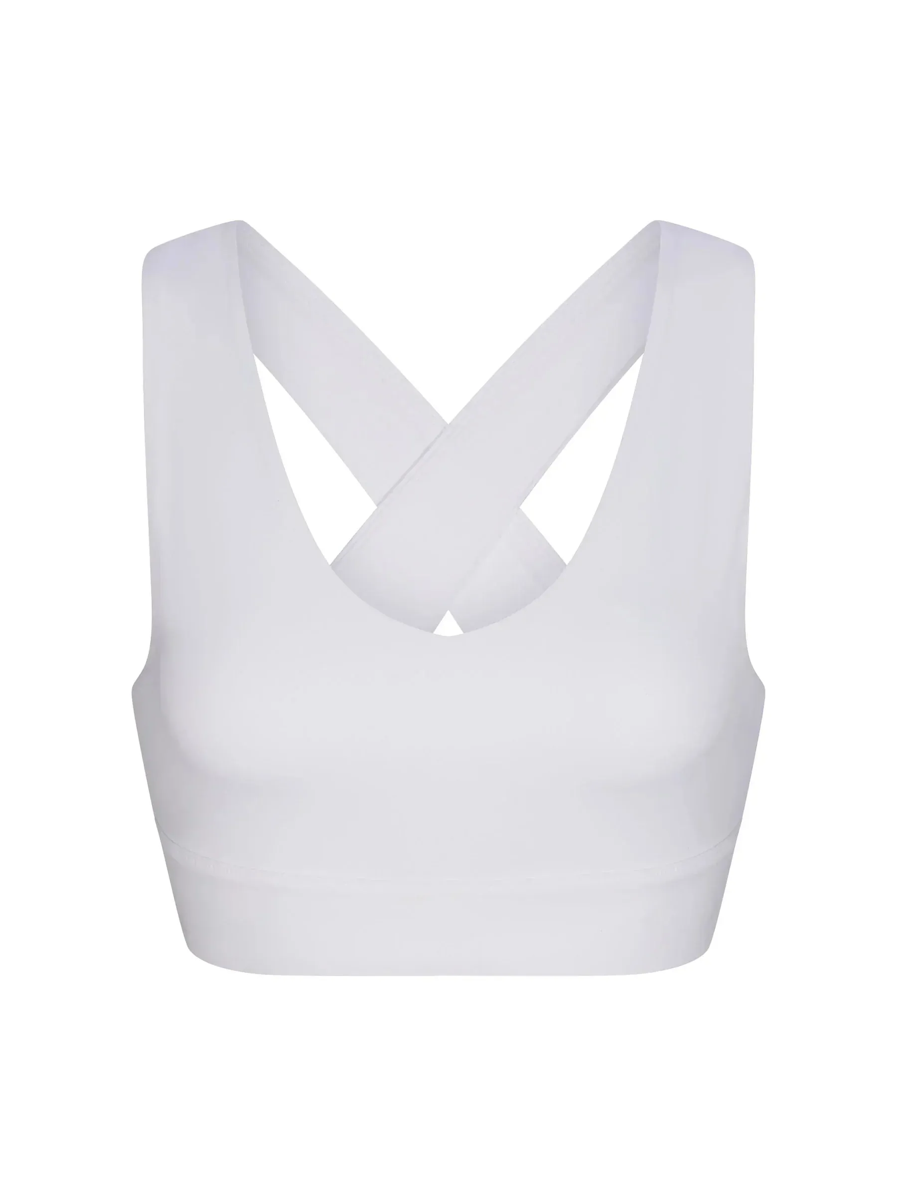 WOMEN'S PB5-STAR X-OVER BACK SPORTS BRA | WHITE
