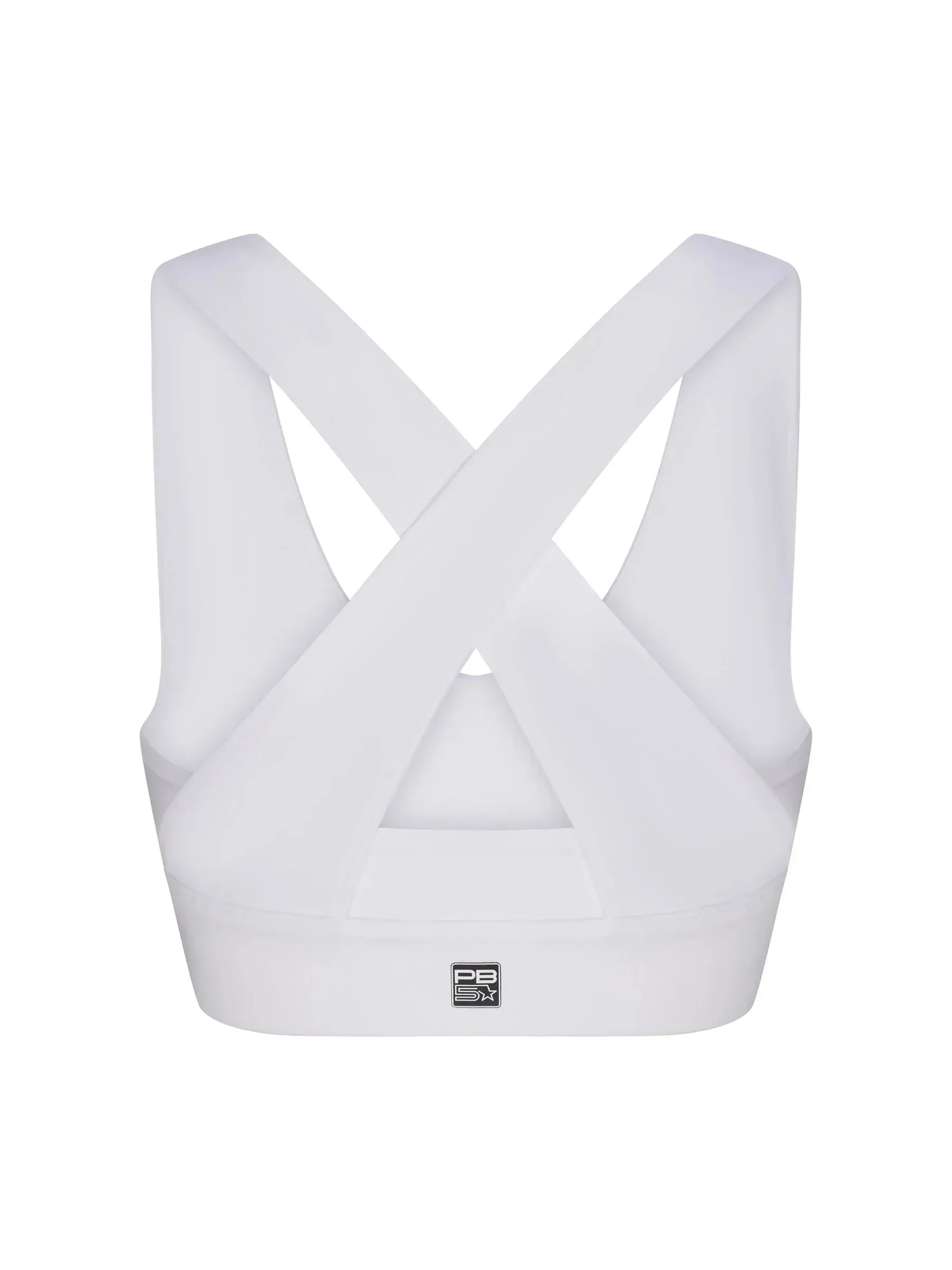 WOMEN'S PB5-STAR X-OVER BACK SPORTS BRA | WHITE