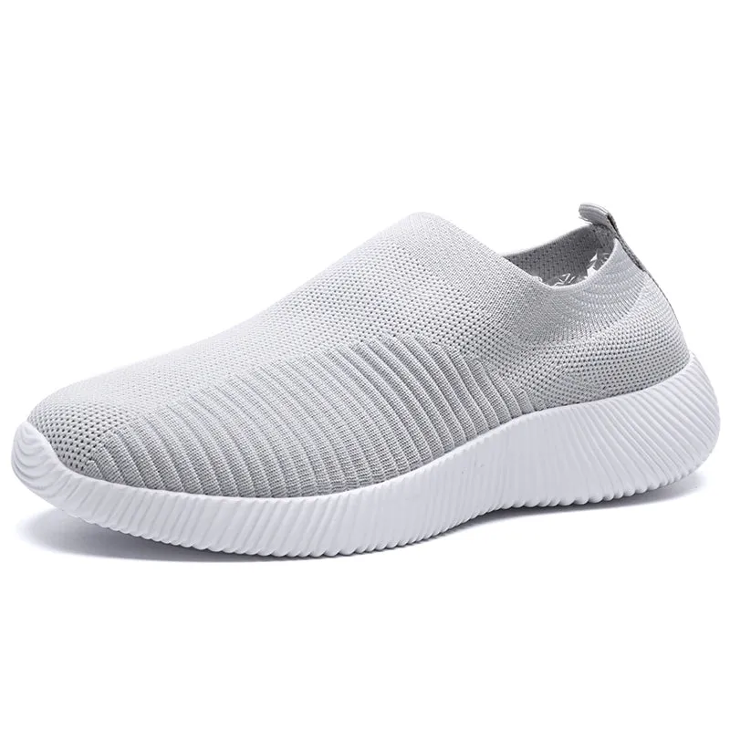 Womens Plus Size 43 Breathable Sneakers | Women Slip on Soft Ladies Casual Running Shoes