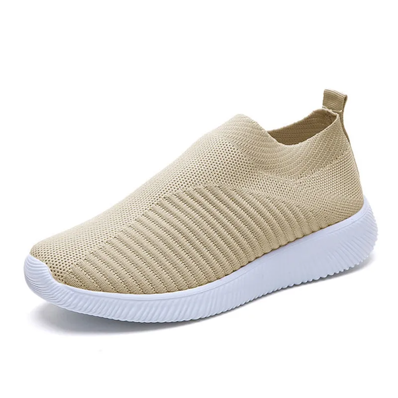 Womens Plus Size 43 Breathable Sneakers | Women Slip on Soft Ladies Casual Running Shoes
