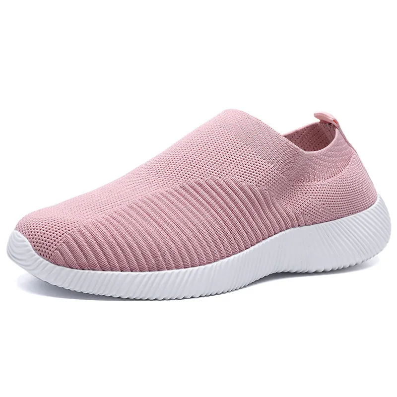Womens Plus Size 43 Breathable Sneakers | Women Slip on Soft Ladies Casual Running Shoes