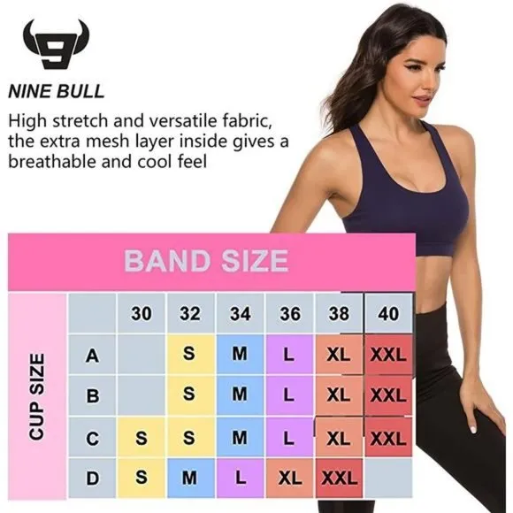 Womens Strappy Sports Bra Mesh Open Back Sports Bra for Workout Yoga Gym C-blue
