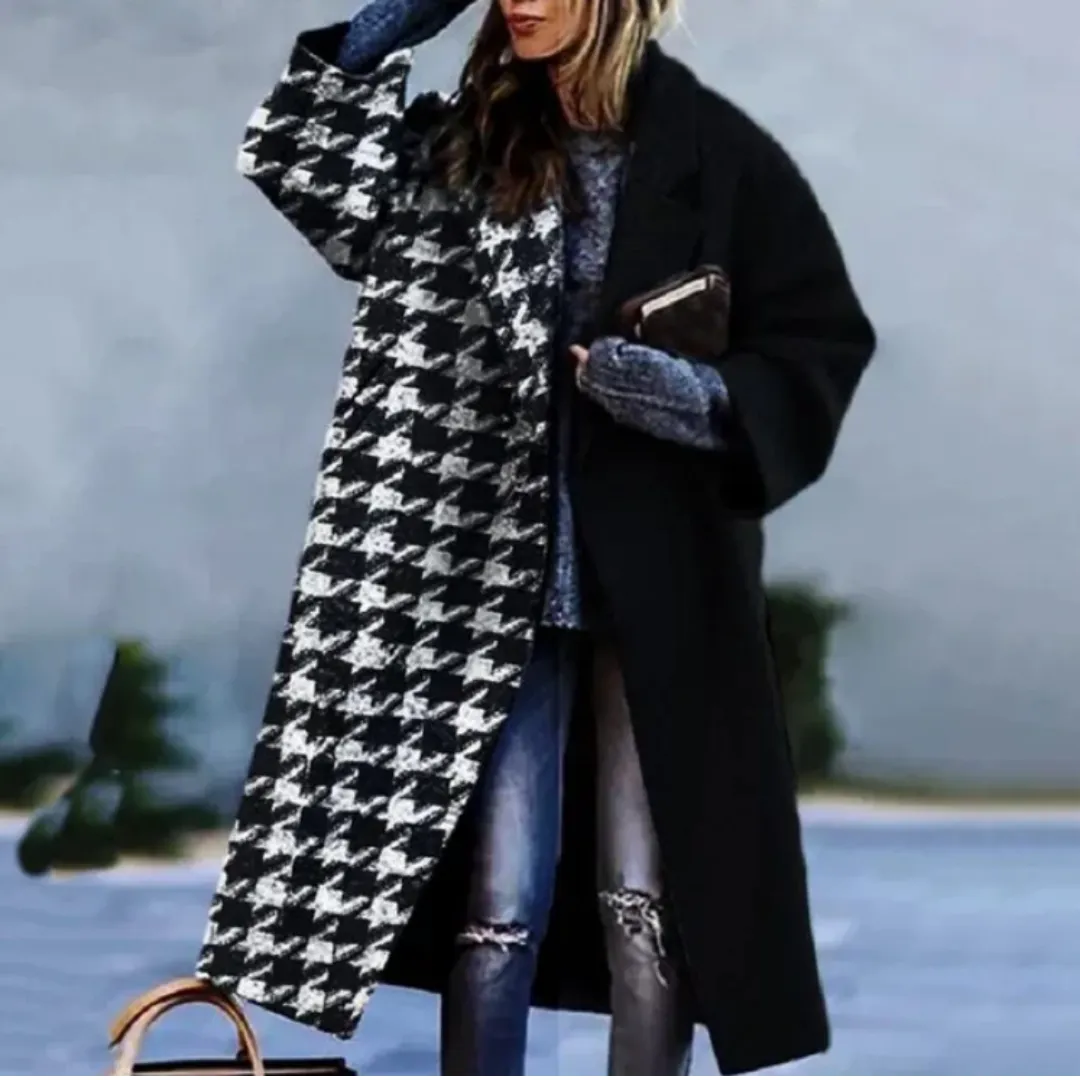 Women's Winter Graphic Coat | Oversized