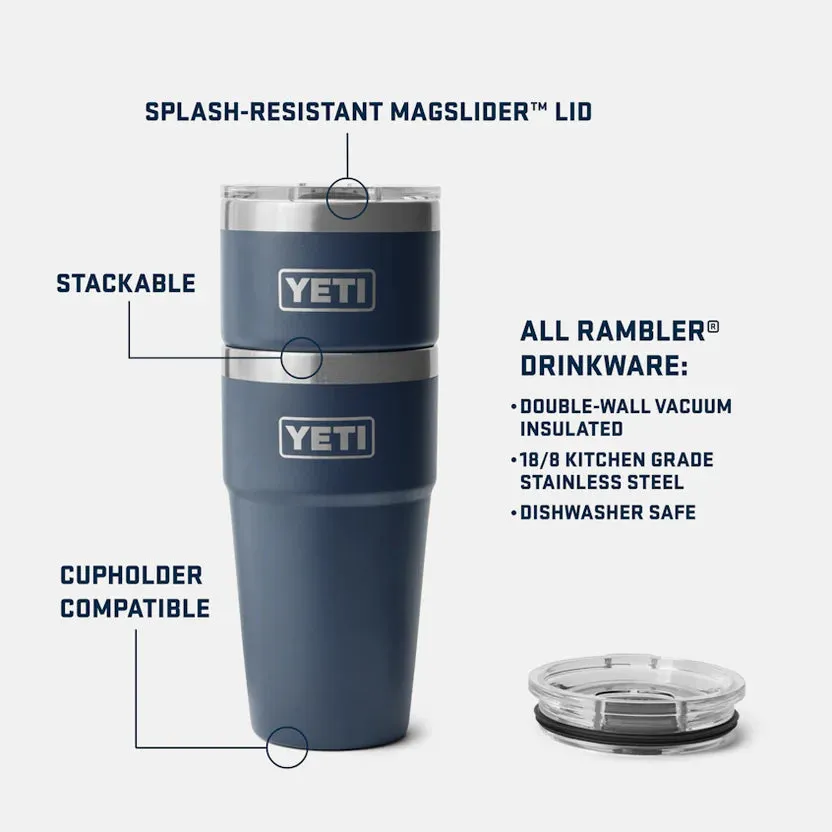 YETI Rambler 20 OZ (591ml) Stackable Cup With Magslider Lid - Tropical Pink