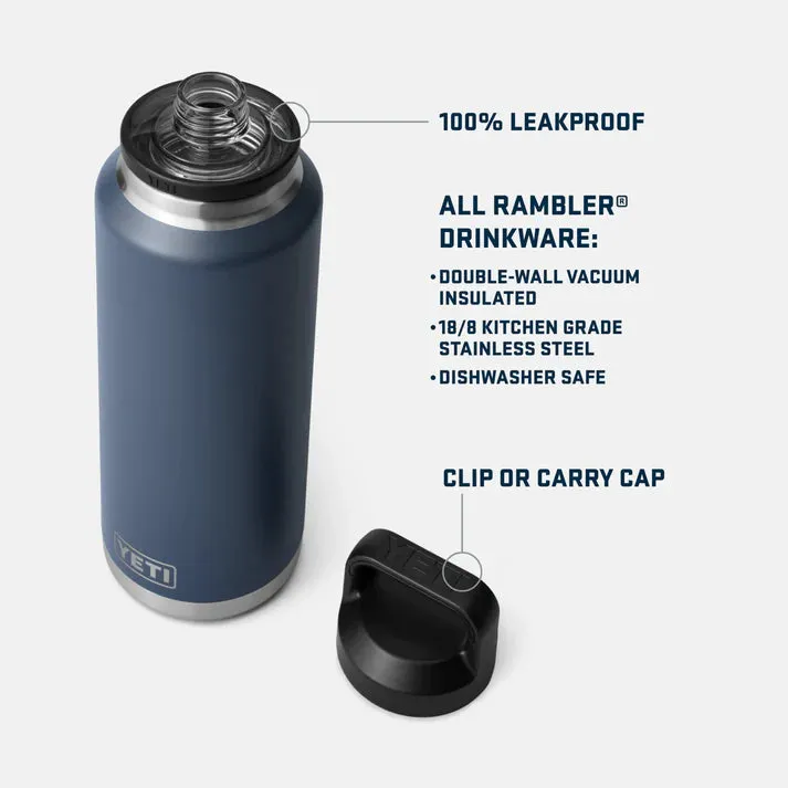 YETI Rambler 46 OZ (1.4L) Bottle With Chug Cap - Navy