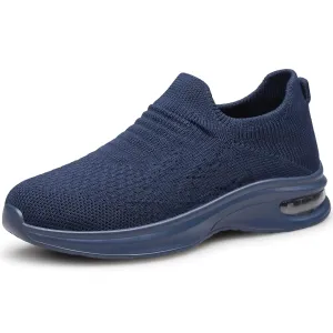YHOON Boys Girls Sock Shoes Kids Sneakers School Fitness Tennis Walking Shoes Navy Blue Little Kid Size 12