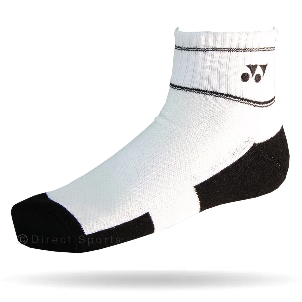 YONEX Quarter Socks 8423 Black & White